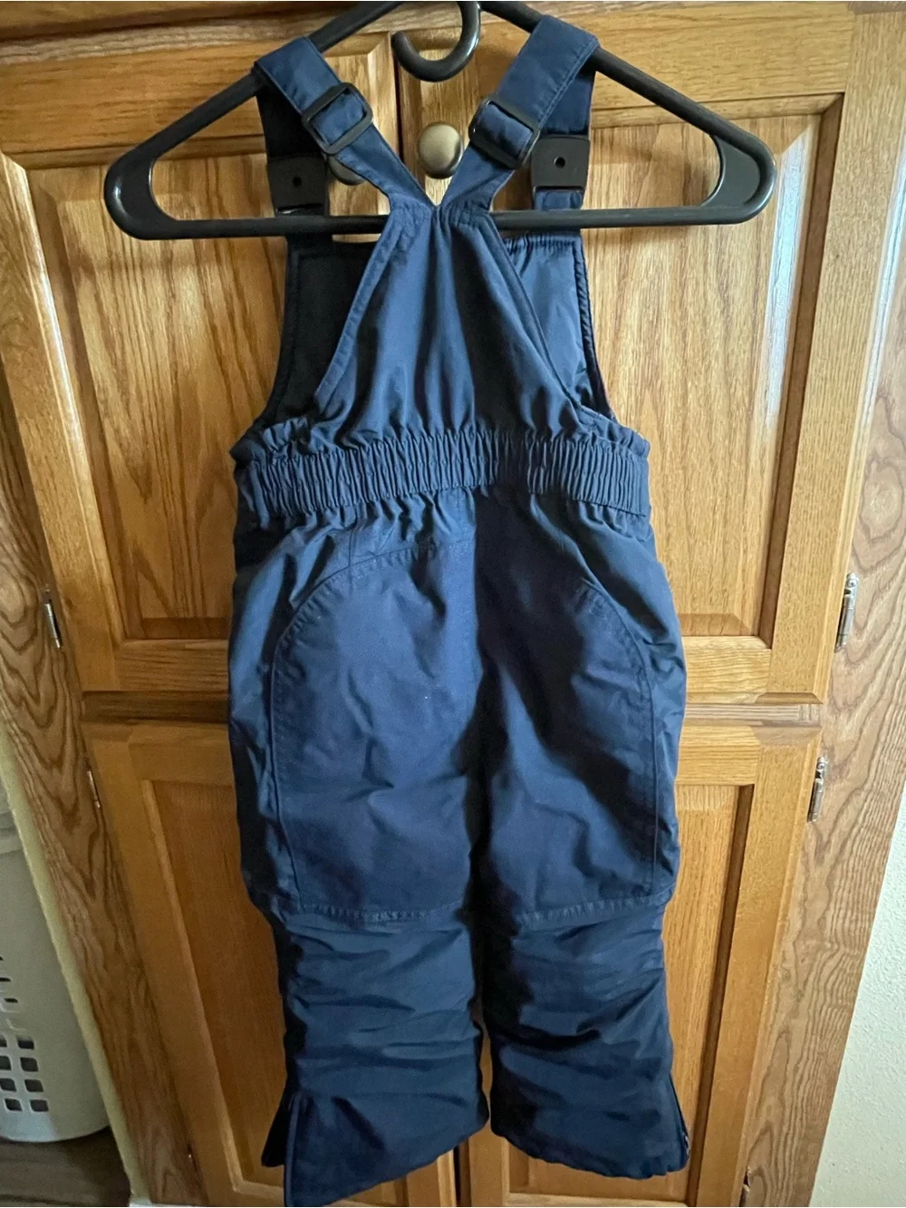 Lands' End Navy Kids Puffer Snow Bibs